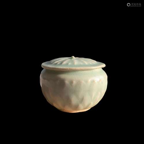 A Qingbai lotus jar with cover, Song dynasty