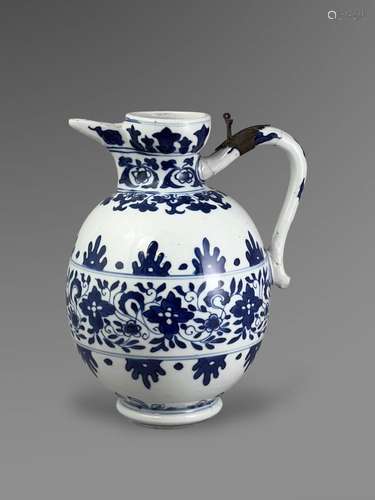 A rare Blue and white Ewer,  Kangxi