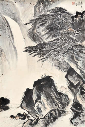 黎雄才 	山水