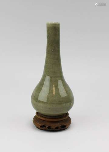 A small celadon vase with unusual mark