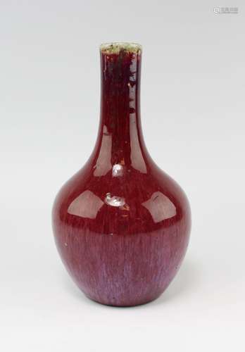 A 'Sang de boeuf'  flambe vase