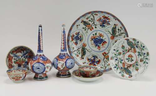 A group of Dutch decorated 'Amsterdams bont' ware