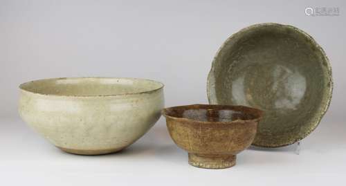 Three Vietnamese Thanh Hoa bowls