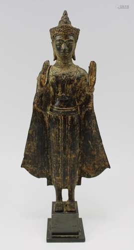 A bronze Buddha in princely attire