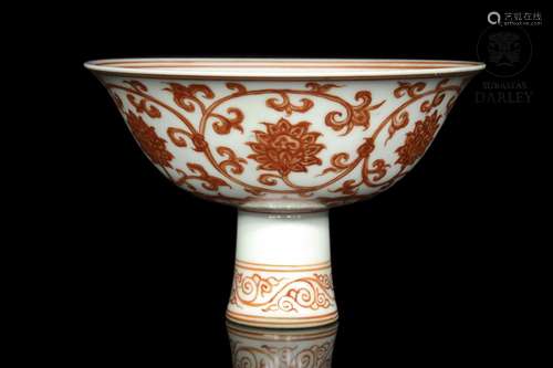 Bowl with foot "lotuses", 20th century