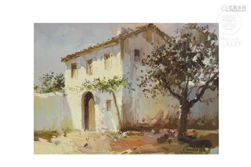 Conrado Meseguer Muñoz (1946) "Country house".