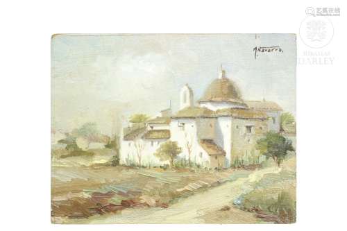 Francisco Martinez Navarro (20th century) "Monastery&qu...
