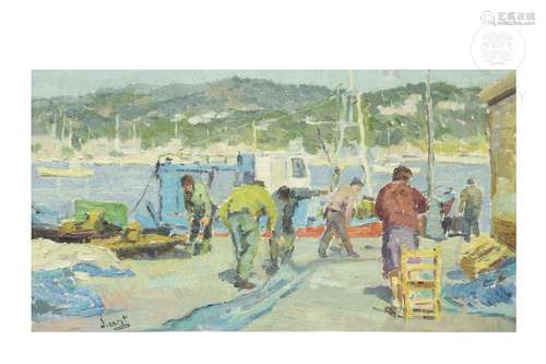 Vicente Herrero (20th century) "Port of Andratx"