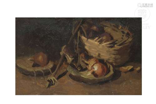 "Still life of onions", 20th century