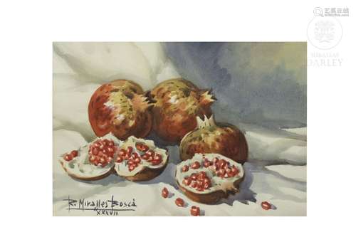 Ramon Miralles Boscá (1940) "Pomegranates"