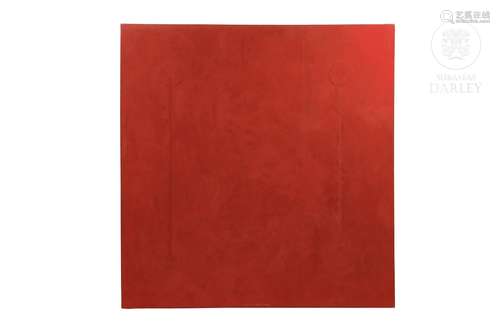 Constancio Collado (1954) "Untitled, Red" 1992