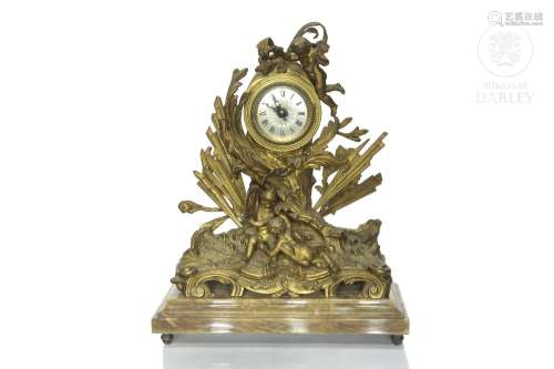Table clock "Pendule à la glorie du Roi", 20th cen...