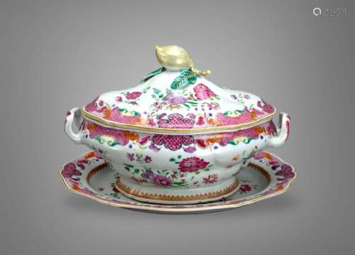 A 'famille rose' Tureen