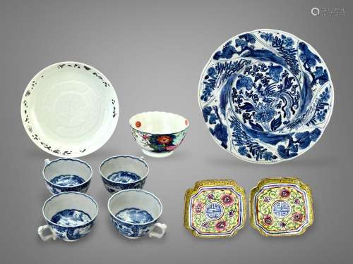 A Group of Porcelain and enamels, 18th/19th century