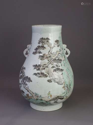 A Qianjiang style Vase,  hu, Republic period