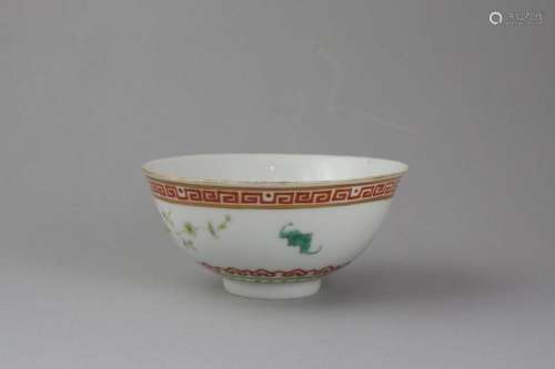A  Bowl enamelled with Flowers, Daoguang/Guangxu