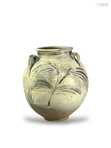 A stoneware Jar, 14th century or earlier
