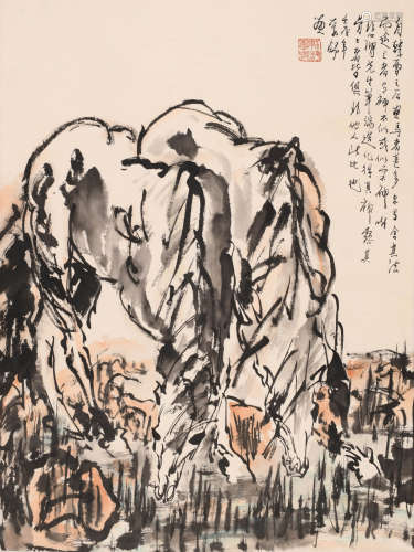 刘勃舒 (b.1935) 双骏