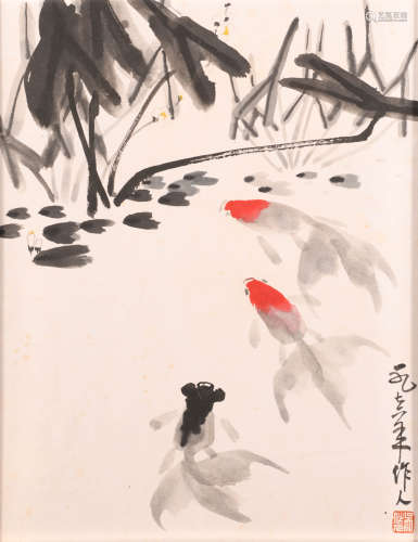 吴作人 (1908-1997) 三余图