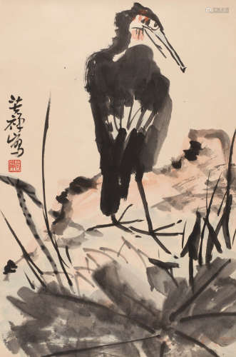 李苦禅 (1899-1983) 渔鹰图
