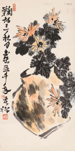 李苦禅 (1899-1983) 菊石图
