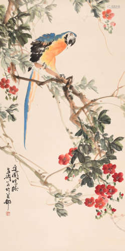王雪涛 (1903-1983) 庭园晴窗