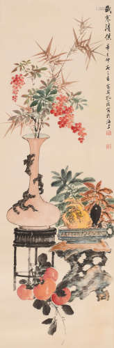 孔小瑜 (1889-1984) 清供图