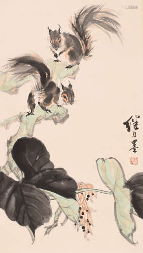 刘继卣 (1918-1983) 松鼠图