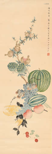 丁辅之 (1879-1949) 蔬果图