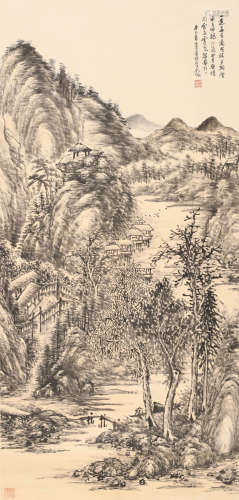 吴待秋 (1878 -1949) 夏山图
