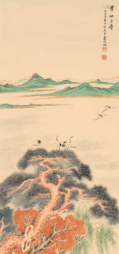 吴青霞 (1910-2008) 群仙上寿图