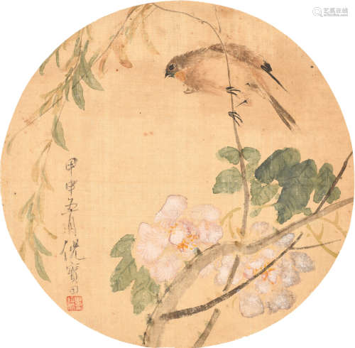 倪田 (1855-1919) 花鸟