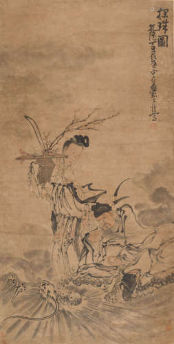 黄慎 (1687-1770) 仕女