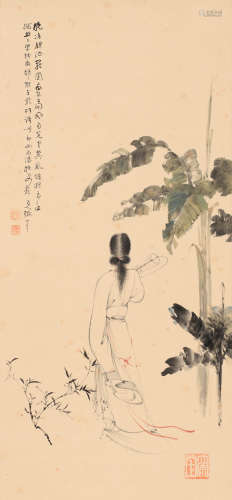 张大千（款） (1899-1983) 人物