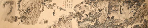 溥儒 (1896-1963) 猴戏图