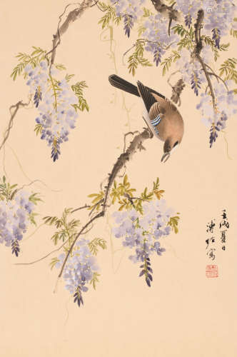 溥佐 (1918-2001) 紫云山禽图