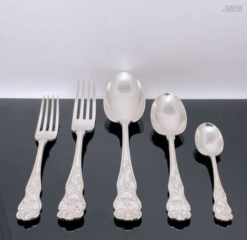 英国谢菲尔德1909年产纯银餐具第一组