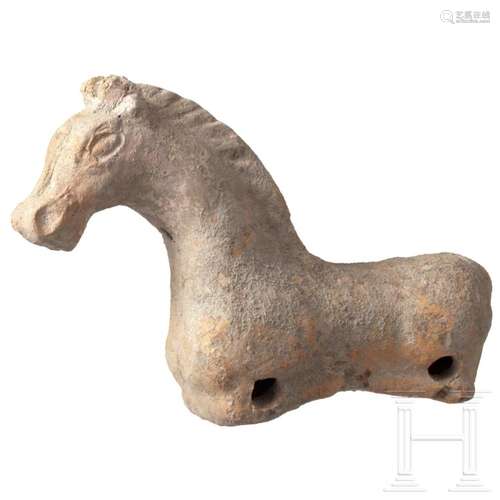 A Roman terracotta toy horse, 1st - 3rd century