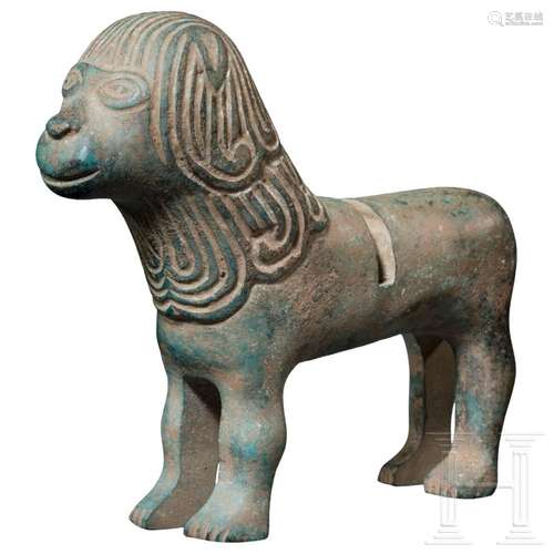 A Pre-Romanesque bronze sculpture of a lion, 10th – 11th cen...