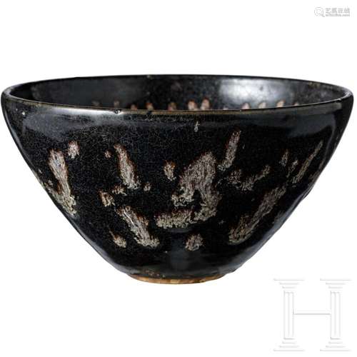 A rare tea bowl painted in the Jizhou Tixi style, probably S...