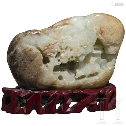 A Chinese jade carving, 20th century