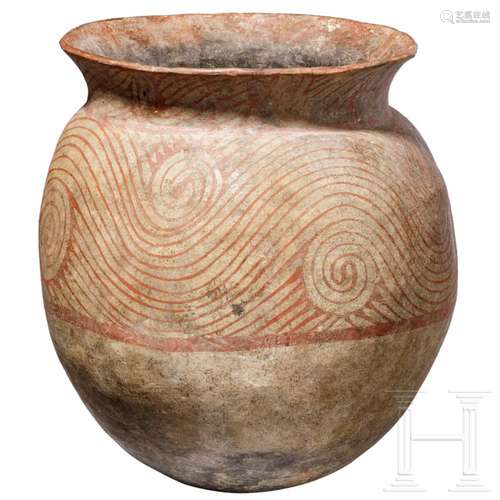 A large Thai storage vessel, Ban Chiang culture, 3rd century...