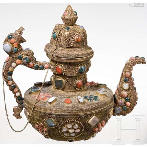 A large Tibetan luxury pot, circa 1900