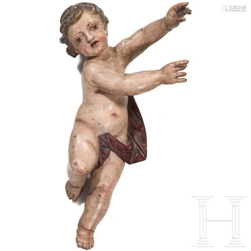 A large Baroque putto, 1st half of the 18th century