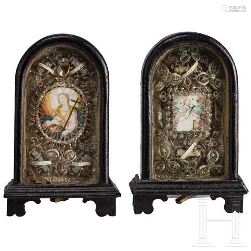 Two southern German reliquaries with monastic works, circa 1...