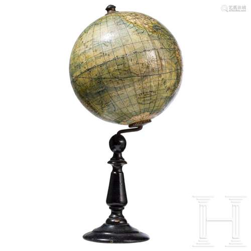 A table earth globe, Berlin, Ludwig Julius Heymann, circa 19...