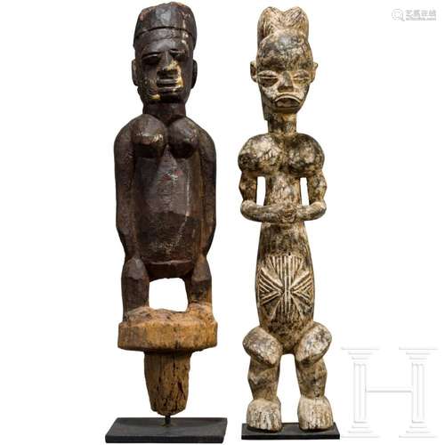 Two large African figures