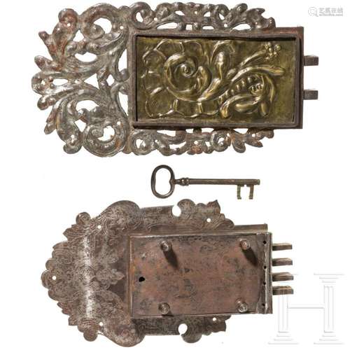 Two German iron locks, circa 1740