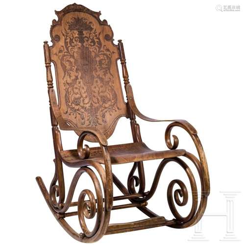 A Viennese rocking chair, circa 1900