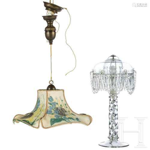 Two German or French table lamps, 2nd half of the 20th centu...